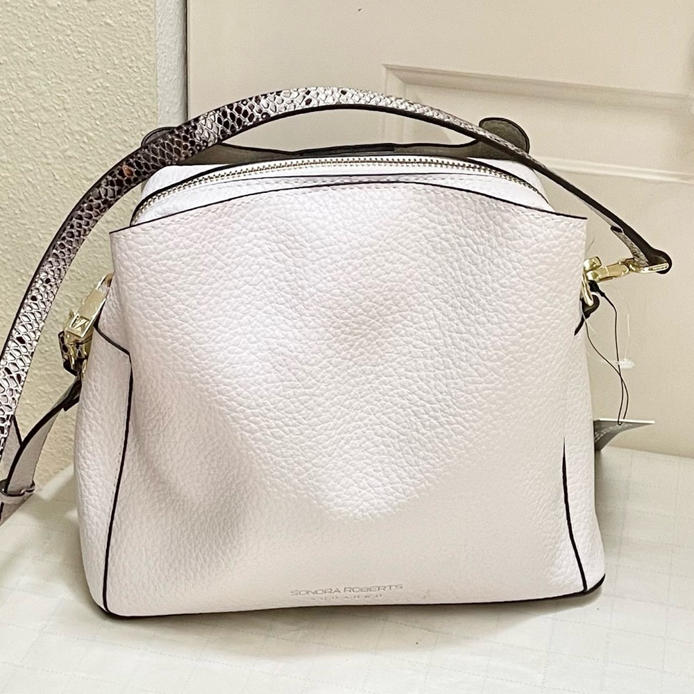 BNWT Sondra Roberts Squared vegan leather bag - Picture 2 of 16